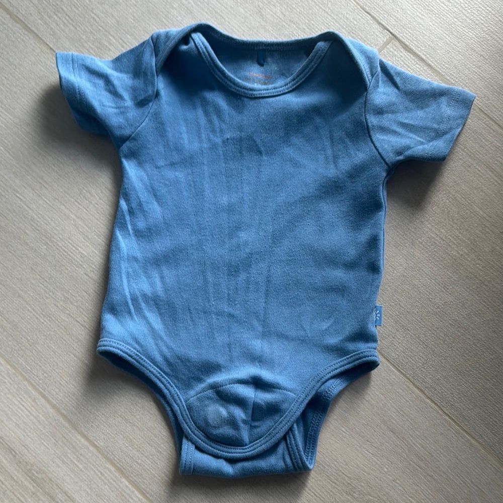 Magnetic Me Blue Short-Sleeved Onesie